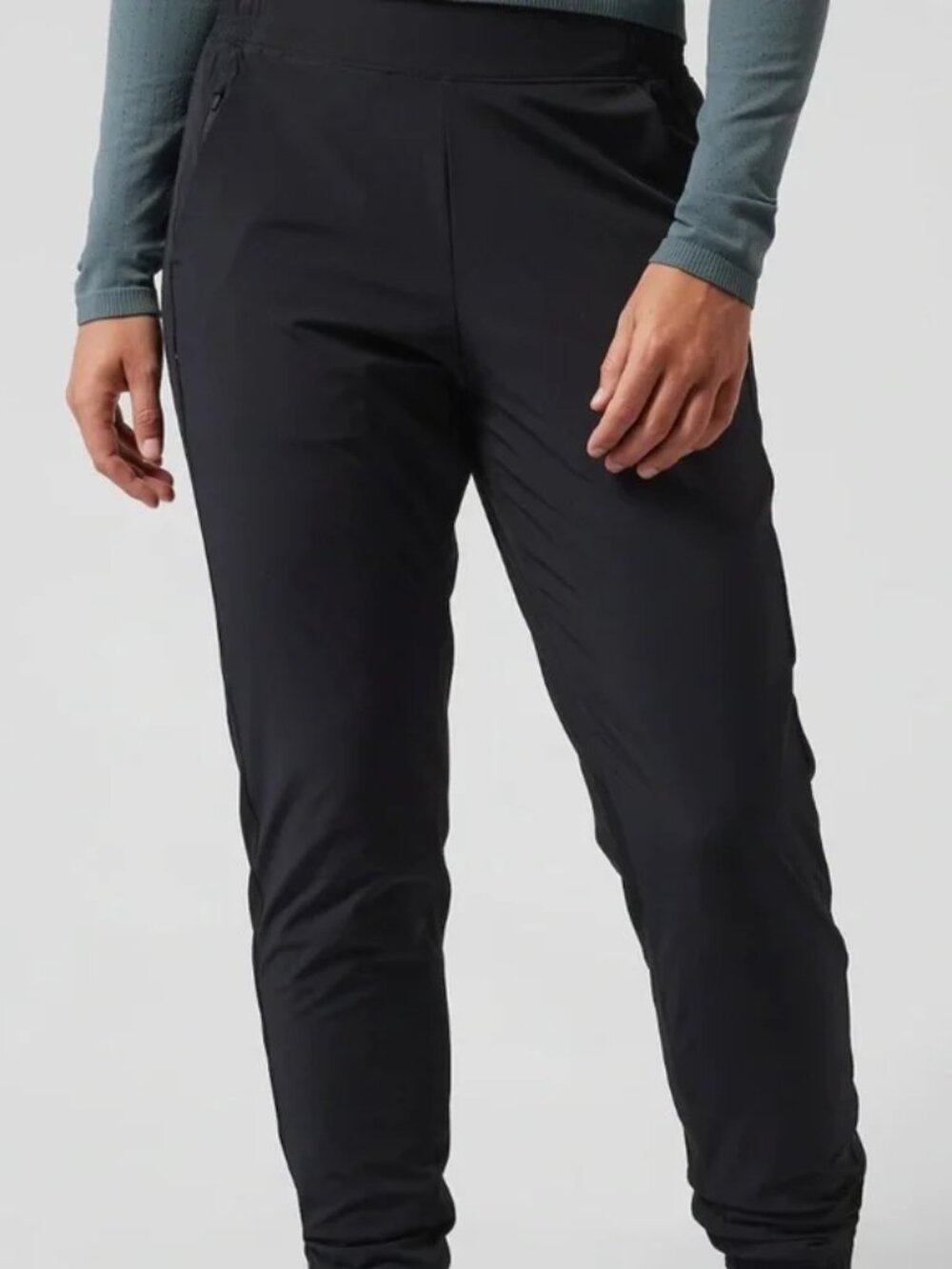 Athleta Women's Size 8 Brooklyn Joggers in Gray Lined Pockets